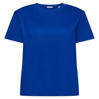 Esprit T-Shirt Baumwoll-T-Shirt mit Rundhalsausschnitt (1-tlg) blau LEsprit