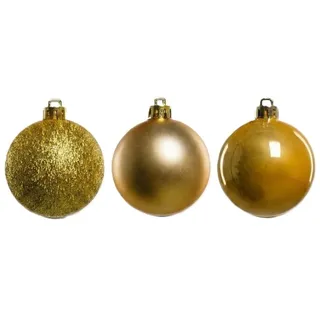 Trendline Weihnachtskugeln bruchfest, langlebig Ø 6, 8 10 cm Gold 26 Stück