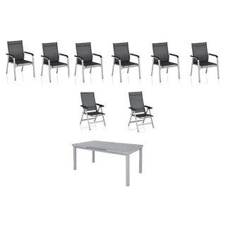 KETTLER Garten-Essgruppe Basic Plus Premium silberfarben