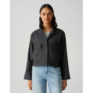 Opus Kurzblazer JANDRA Regular aus Viskose Mix Black, 42