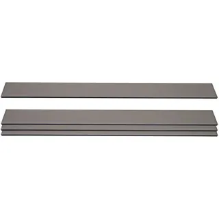 MCW 4er Set Latten für WPC-Sichtschutz Savoie, Bretter Windschutz, ca. 1qm ~ 180cm, grau