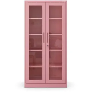 Jan Nowak Vitrine 185 x 90 x 40 cm Rosa