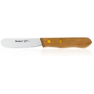 Metaltex Butterpalette, Holz und Edelstahl, Natur, 16 cm