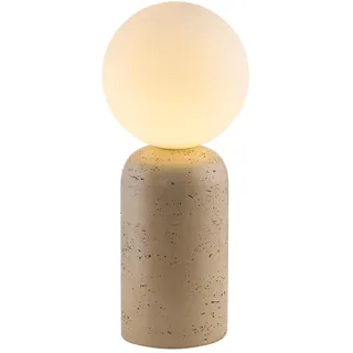 Schöner Wohnen Tischlampe TREVENTA, H 35 cm - Braun - Beton