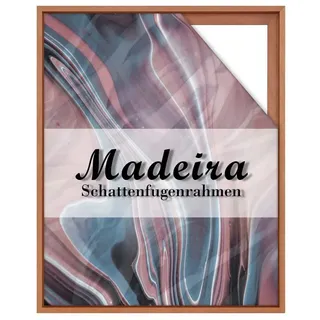 Einzelrahmen Schattenfugenrahmen Madeira, (1 Stück), 45x60 cm, Terracotta, Holz orange 45 cm x 60 cm