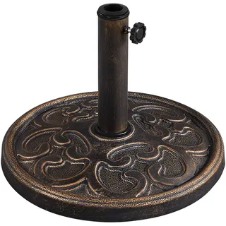 Yaheetech Schirmständer Metall bis 48 mm Bronze
