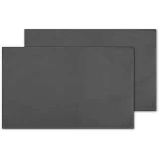 Bestlivings 2er Set Tischsets Platzset Tischuntersetzer Platzdeckchen Tischdeko Tischmatte Essensunterlage Maße 30x45 cm, Farbe: anthrazit - dunkelgrau