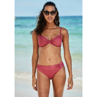 Bügel-Bikini-Top S.OLIVER "Rome" Gr. 40, Cup D, rot (rostrot) Damen Bikini-Oberteile Ocean Blue in verschiedenen Unifarben