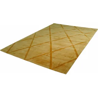 Teppich KAYOOM "Luxury 210" Teppiche Gr. B/L: 120 cm x 170 cm, 13 mm, 1 St., gelb Esszimmerteppiche Wohnzimmer