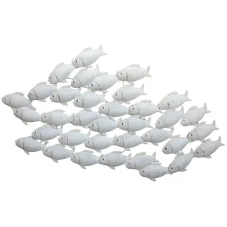 Deko-Impression Wanddekoobjekt Wandobjekt Fischschwarm Fische, Wanddekoration, Eisen, Handarbeit (1 St)