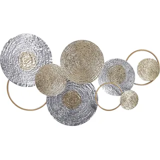 Beliani Wanddekoration, Metall gold/silber Vanadium