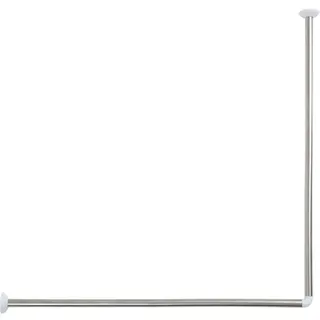 Eckduschstange 90x90 Cm Edelstahl - Chrom Tendance