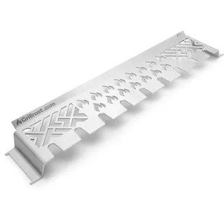 Grillrost.com Das Original Warmhalterost 117 cm x 629 cm Edelstahl Silber/Weiß