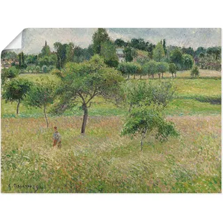 Kunstdruck »Apfelbäume in Eragny. 1894«, Wiesen & Bäume, (1 St.), als Leinwandbild, Wandaufkleber oder Poster in versch. Größen, 24020963-0 grün B/H: 60 cm x 45 cm