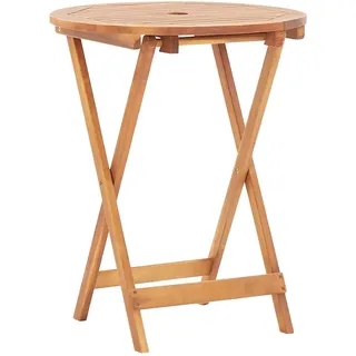 vidaXL Klapptisch Ø 60 x 75 cm braun