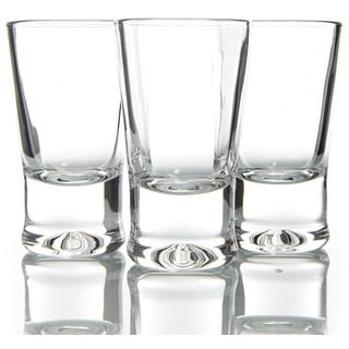 BigDean Schnapsglas 6 x Schnapsgläser 2cl Shotgläser Spülmaschinenfest Stamperl, Glas weiß