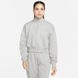 Nike Sportswear Phoenix Fleece 1/2-Zip Oversize Sweatshirt Damen 063 dk grey heather/sail L