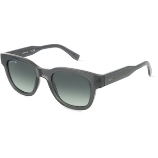 Lacoste L6023S Unisex-Sonnenbrille Vollrand Oval Bio-Kunststoff-Gestell, grau