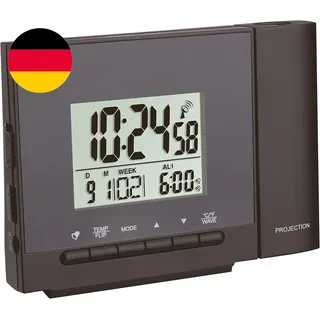 TFA Dostmann Funk-Projektionswecker, 60.5013.01, Projektion Von Uhrzeit/Temperat