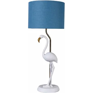 Design Tischlampe Flamingo Nachttischlampe Tischleuchte Lampe Dekoleuchte Weiss