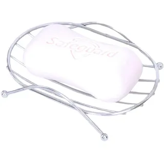 EQLEF Edelstahl-Seifenschale, 2 Stück des dauerhaften Seifen-Behälter-ovalen Form für Dusche/Badezimmer/Küche