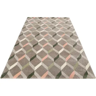 Teppich ESPRIT "Rica" Teppiche Gr. B/L: 120 cm x 170 cm, 13 mm, 1 St., grau Esszimmerteppiche Wohnzimmer
