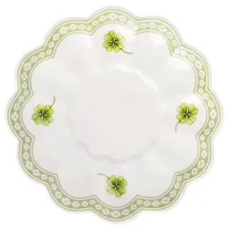 Villeroy & Boch Eierbecher Easter Delight Eierbecher-Teller, (1-tlg), Premium Porcelain, 1 Stck, Handw., mikrow.sicher grün