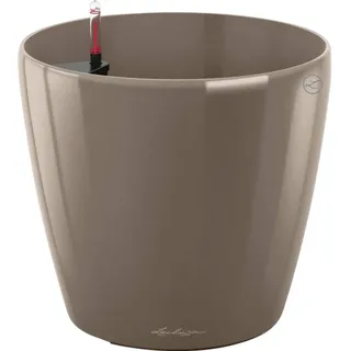 LECHUZA Classico 70 Ø 70 x 64,5 cm Taupe Hochglanz