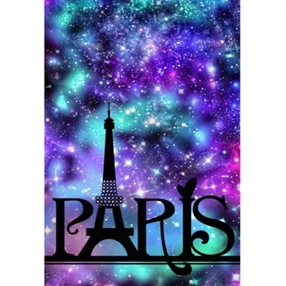DIY 5D Diamant Malen nach Zahlen Kit, bunte Katze, komplette Bohrung Strasssteine Farbe mit Diamanten Kristall Diamant Kunst Paris