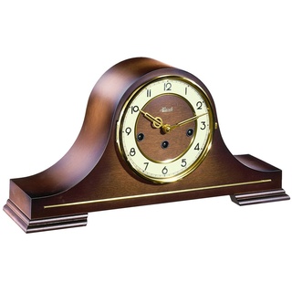 Hermle Uhrenmanufaktur Tischuhr, Holz, Braun, 21,5cm x 43cm x 11cm