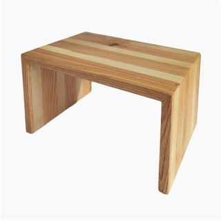 Madera Spielzeuge Fußhocker Zebra Fussbank Eiche/Ahorn 22, streifen verleimtes Holz beige