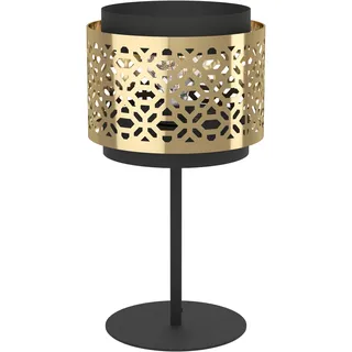 EGLO Tischlampe Sandbach, Elegante Nachttischlampe | Tischleuchte aus Metall und Messing, Tisch-Lampe für Wohnzimmer und Schlafzimmer, E27 Fassung