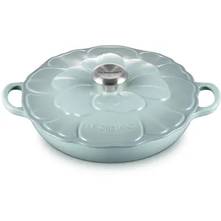 Le Creuset Signature Emaillierter Gusseisen-Blüten-Schmorpf, 2,25 l, Meersalz