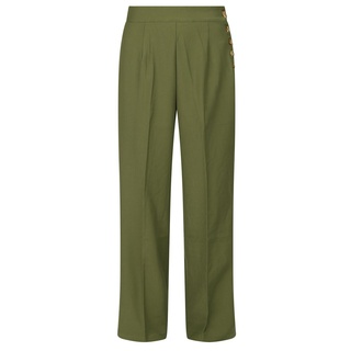 Hell Bunny - Rockabilly Stoffhose - Ginger Swing Trousers - XS bis XL - für Damen - Größe XS - grün