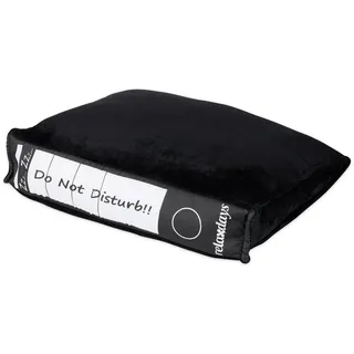 Relaxdays Bürokissen Aktenordner-Design 31 x 28 cm Schwarz