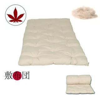 Original Japan Futon 160x200 natur aus 100% Hanf Rollbar