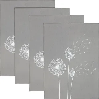 Erwin Müller Geschirrtuch 4er-Pack Baumwolle Pusteblume Größe 50x70 cm