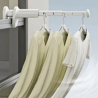 Mini-Kleiderständer für Reisen Kleiner tragbarer Kleiderrek Geschirrspüler Wandtrockner U-förmige Kleiderstange Wand Kleiderständer für mehre... - Weiß