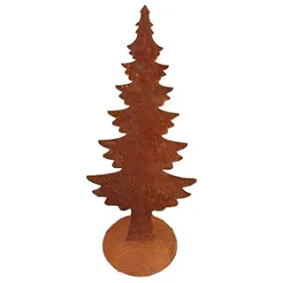 terracotta-toepfe-de Tannenbaum ca. 80 cm aus Metall Edelrost Rost Weihnachten Deko Weihnachtsbaum