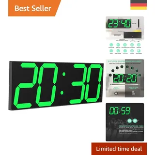 CHKOSDA LED Digitale Uhr grün