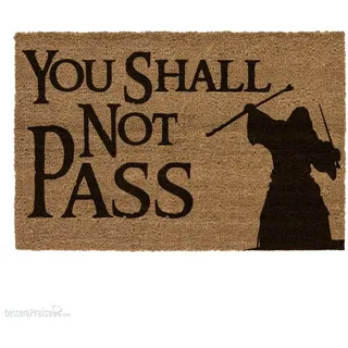 SD Toys SDTLTR25214 - Herr der Ringe Fußmatte You Shall Not Pass 60 x 40 cm