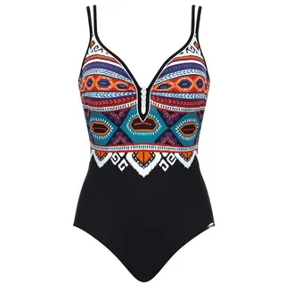 Sunflair Badeanzug Badeanzug (1-St) bunt|schwarz 46D