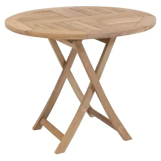Lex Gartentisch Klapptisch Ø 90 x 74 cm Teak