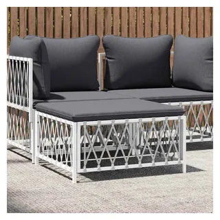 vidaXL Gartenhocker 39 x 69 x 0 cm weiß