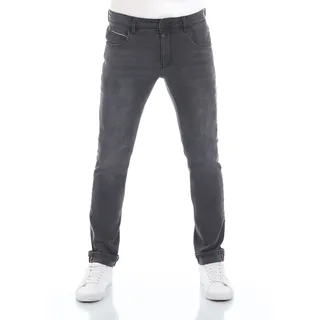 TIMEZONE Herren Jeans ScottTZ Slim Fit Anthra Grau Wash 8650 Normaler Bund Reißverschluss W 31 L 34