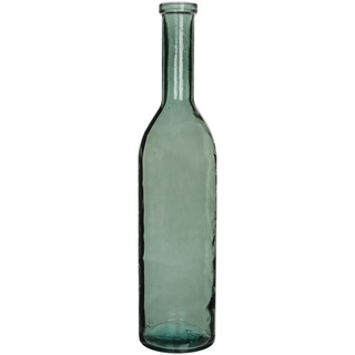 Mica Decorations Rioja Glasflasche - H100 x D 21 cm - Recyceltes Glas - Grün