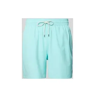 Badehose mit elastischem Bund Modell 'TRAVELER', Hellblau, M