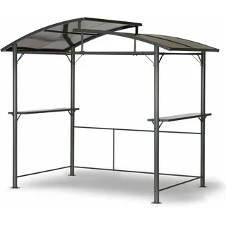 LECO Grillpavillon XXL 2,75 x 1,65 m Grau