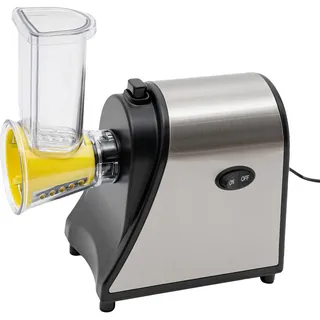 Elektrische Käsereibe, Professioneller Scheibenschneider Elektrischer Gemüseschneider Automatisch SchnitzelwerkAutomatischer Scheibenschneider mit 5 Kegel 19 * 12.5 * 20cm