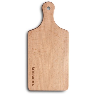 konsimo CONSILI Holz Schneidebrett Rechteckig Holzbrett Groß Massive Buche - 43x21,5x1,5 cm Braun